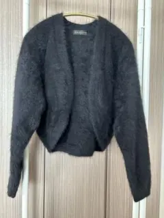 カーディガン フォックス カシミア 黒