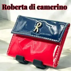 Roberta di camerino ロベルタ エナメル ミニサイフ 美品のサムネイル