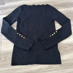 URS ユアーズ　ロングニット　ブラック　L ZARA UNIQLO GU