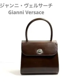 美品■ ヴェルサーチ Gianni Versace ミニハンドバッグ レザーのサムネイル