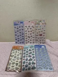 ダイソー サンリオ ぷっくりシール 6枚セット