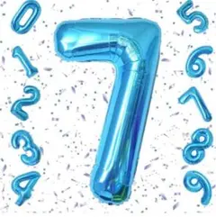 【即日配送】バースデーバルーン アルミ風船 数字7 40インチ 誕生日