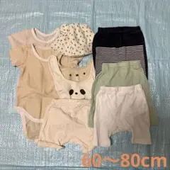 ベビー用帽子・スタイ・ズボン・肌着10点セット