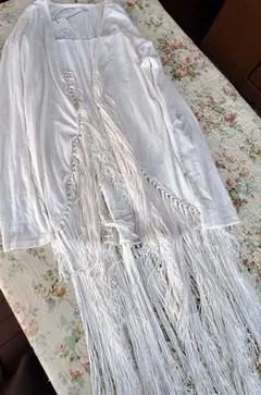 タグ付き！GYDA フリンジ付きロングカーディガン