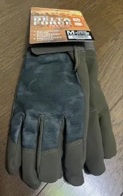 PU手袋 デルタフォース防寒 グリーン迷彩 AG8260シリーズ Mサイズ