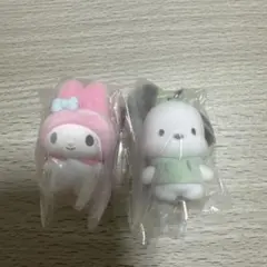 サンリオカラフルカラビナマスコットチャーム マイメロ、ポチャッコ2個セット
