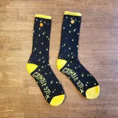 未使用 ANTIHERO GRIMPLE DUST SOCKS 黒 黄色 靴下のサムネイル