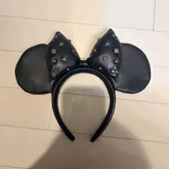 ディズニー カチューシャ ミニー スタッズ レザー