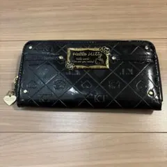 美品Hello Kitty ブラック 長財布