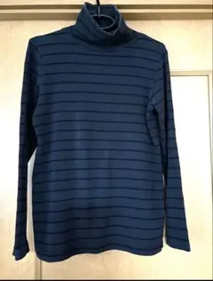 無印良品　タートルネック　カットソー