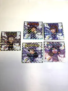 忍たま乱太郎マンチョコシール　久々知　尾浜　不破　竹谷　5年生　山田伝蔵