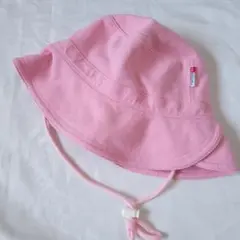 エポカル キッズ ピンク ハット 帽子 UVカット あご紐付きのサムネイル