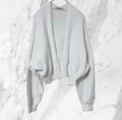 COCODEAL ココディール ショート丈ニットカーディガン ホワイト