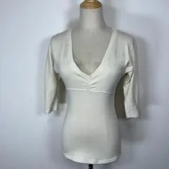 ZARA COLLECTION Vネック七分袖トップス S