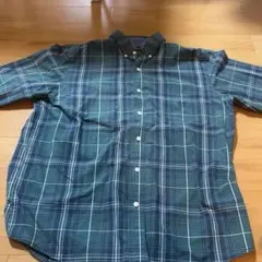 CHAPS 長袖シャツ L グリーン系チェック