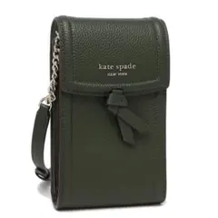 か*み様 kate spade ダークグリーン スマホショルダー