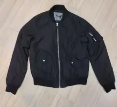 AS KNOW AS DE BASE ブラック MA-1ジャケット
