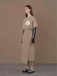 美品｜HYKE × THE NORTH FACE ラップスカート