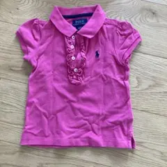 ラルフローレン キッズ半袖ポロシャツ 100センチ　ピンク3歳