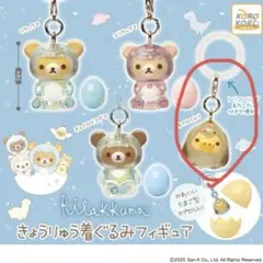 リラックマ きょうりゅう キイロイトリ 恐竜 めじるしアクセサリー ガチャ