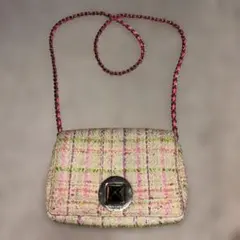 kate spade ケイトスペイド　ツイードチェック柄ショルダーバッグ
