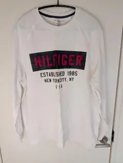 HILFIGER ホワイト トレーナー