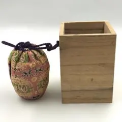 桶谷定一作？ 肩衝茶入 茶道具 仕覆付きのサムネイル
