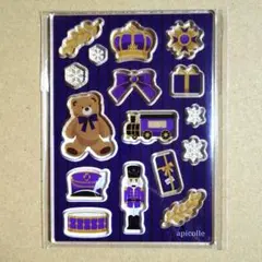 フクヤ キャラ福くじ くるみ割り人形 パーツセット パープル