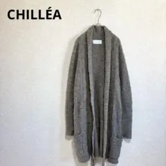 CHILLÉA キリア ロングニットカーディガン アルパカ ブラウン M