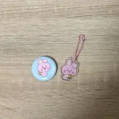 BTS ジョングク BT21 cooky 缶バッジ キーホルダー