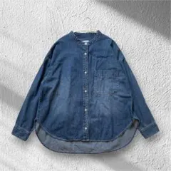QTUME】（クチューム） ノーカラー デニムシャツジャケット M - メルカリ