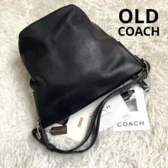 COACH オールドコーチ ブラック バケツ型 Duffle Bag ダッフル