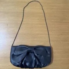 美品 フルラ ワンショルダー レザー シボ革 パイソン型押し 底鋲 