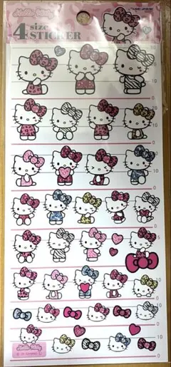 ハローキティ　4サイズステッカー　シール