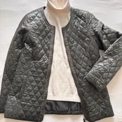 カーキ キルティングジャケット レディース M Prime time