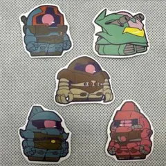 防水ステッカー　【5枚セット】　ガンダム　可愛い　GMP-08