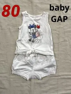 baby GAPミニーマウス タンクトップ & ショートパンツ セット 80