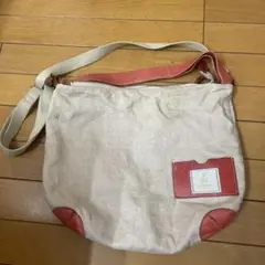Hunting World ショルダーバッグ ベージュと赤