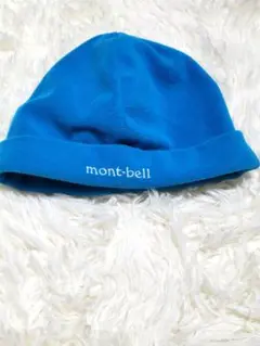 【匿名配送】モンベル　mont-bell　フリース帽子　ブルー　F