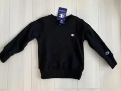 新品タグ付き Champion 裏毛トレーナー 110センチ 黒
