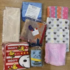 【新品　9枚セット】ハンドタオル　タオルハンカチ　スヌーピー　まとめ　大量