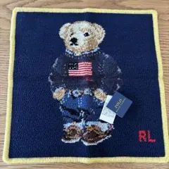 Polo Ralph Lauren ベア くま　ハンカチタオル　ネイビー