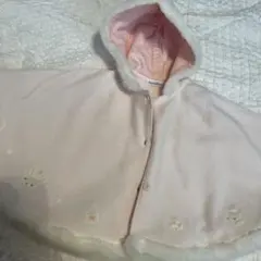 familiar ベビーポンチョ 60-90cm ピンク