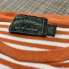 90s usa製 ポロカントリー スウェット系ボーダーTシャツ シングルステッチ