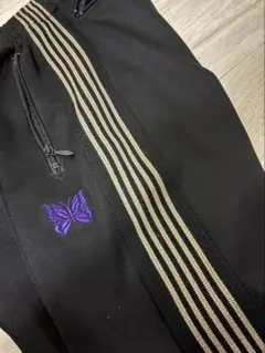 Needles トラックパンツ ブラック ベージュ