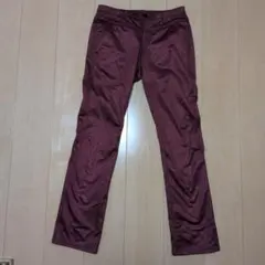 Mizuno レディースパンツ L バーガンディ 花柄