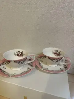 東京ディズニーランド ティーカップ＆ソーサーセット　ミッキー ミニー
