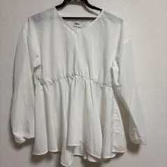 AZUL by MOUSSY ホワイト長袖シャツ Sサイズ