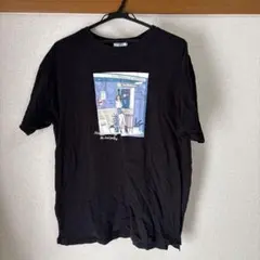 COLZA 黒 半袖Tシャツ M イラストプリント