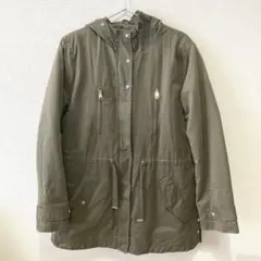 ZARA BASIC オリーブ色　モッズコート